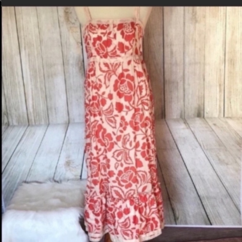 Floral print maxi dress